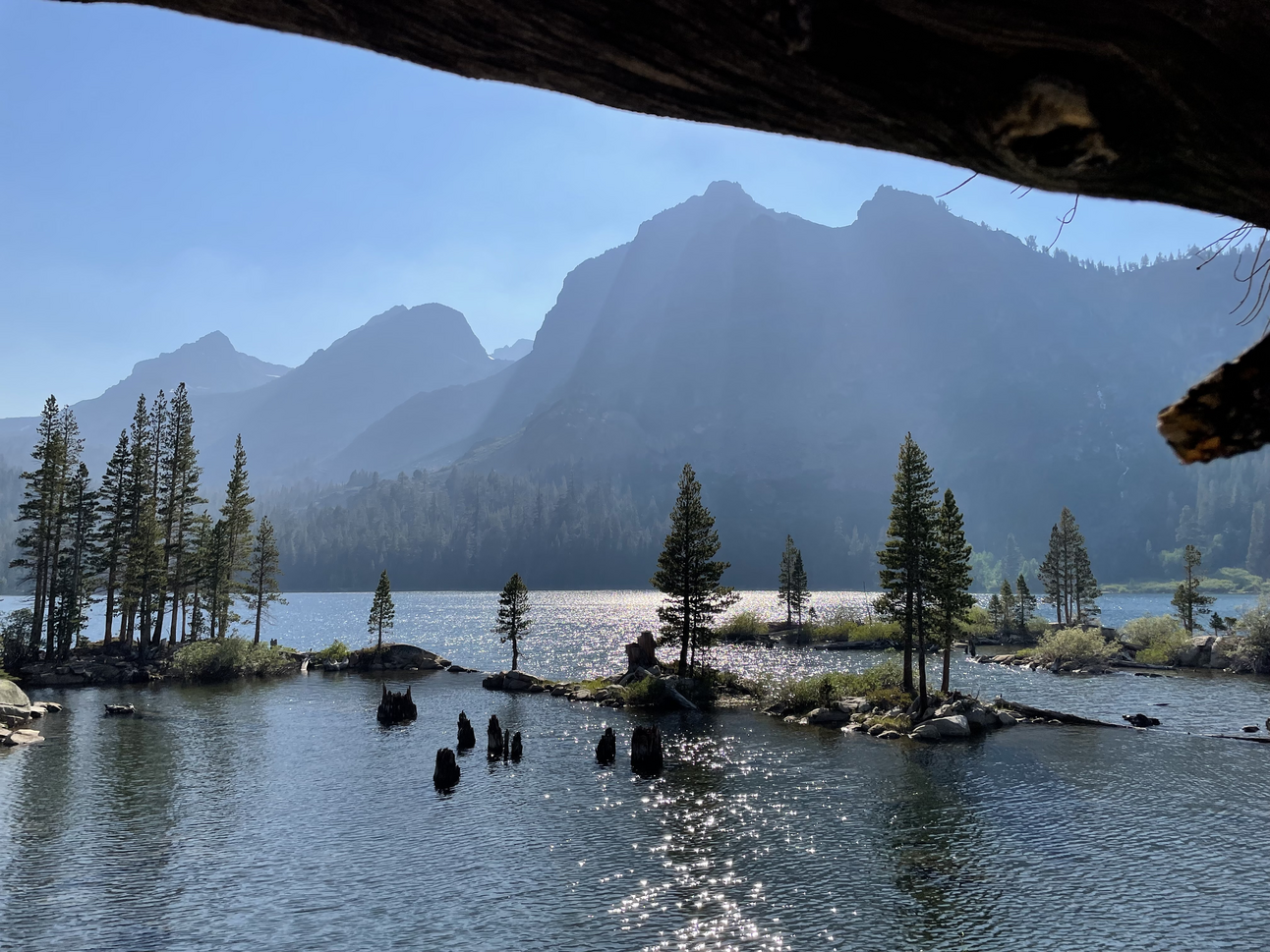 Photo — a Sierra mountain lake vista: the view is usually a lot better on the other side